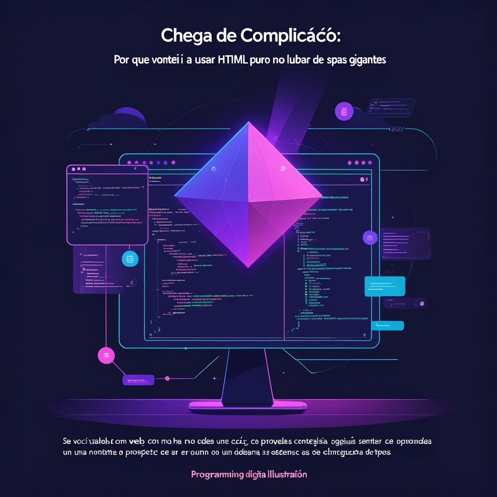 Chega de Complicação: Por Que Voltei a Usar HTML Puro no Lugar de SPAs Gigantes